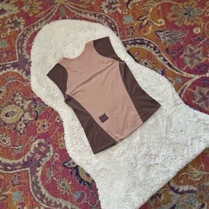 lululemon athletica Colorblock Sleeveless Tank in Tan and Chocolate